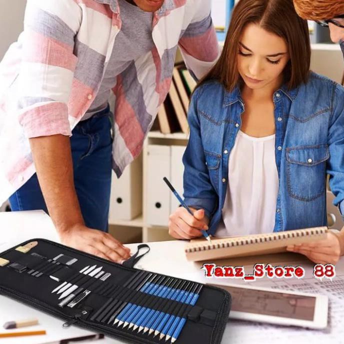 

COD 33 PCS PENSIL SKETSA SKETCHING PENCIL SET ART PERALATAN MELUKIS ART SET MENGGAMBAR