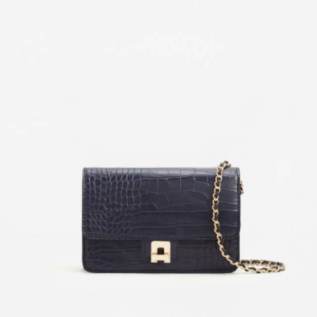 MANGO croc-effect cross body bag