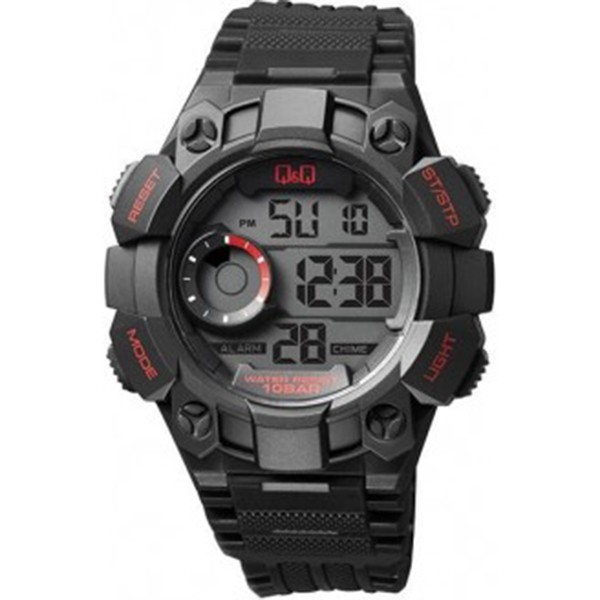 Jam Tangan Pria Casual Sporty Rubber Digital Original Q&amp;Q QnQ QQ M176 M176J Series