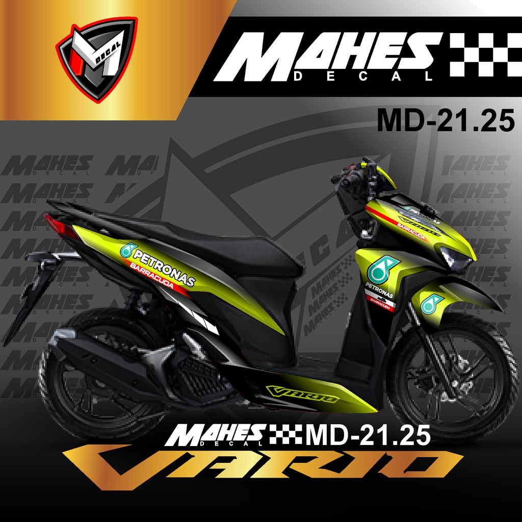 Dekal Stiker Honda Vario 125 150  Fullbody 2018 / Decal All New Vario Desain Petronas MD21.25