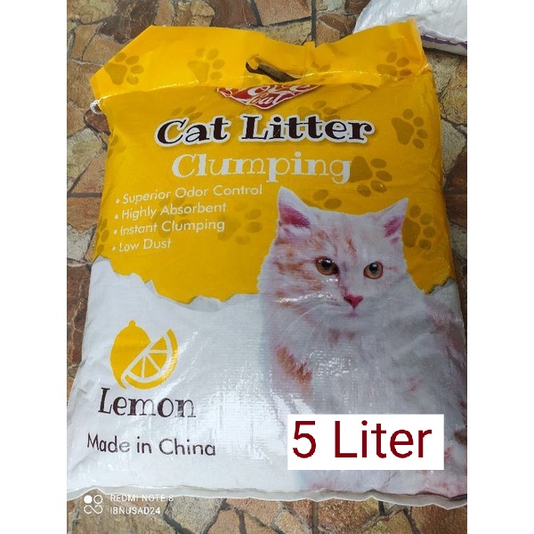 Love Cat Pasir Gumpal Wangi - 5Ltr - Litter Box Kucing - Bentonite