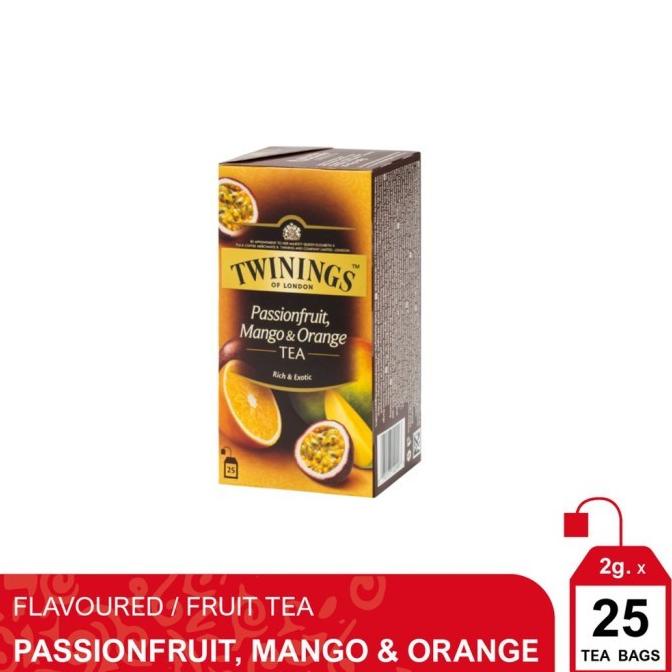 

Twinings Teh Hitam Celup Passion Fruit Mango & Orange 25x2gr - Twining