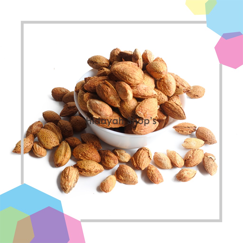 Kacang Almond Kulit 1 Kg Original