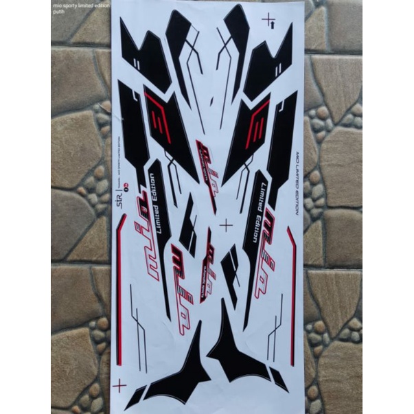 STRIPING VARIASI MIO SPORTY LIMITED EDITION PUTIH LIS SKOTLET MOTOR
