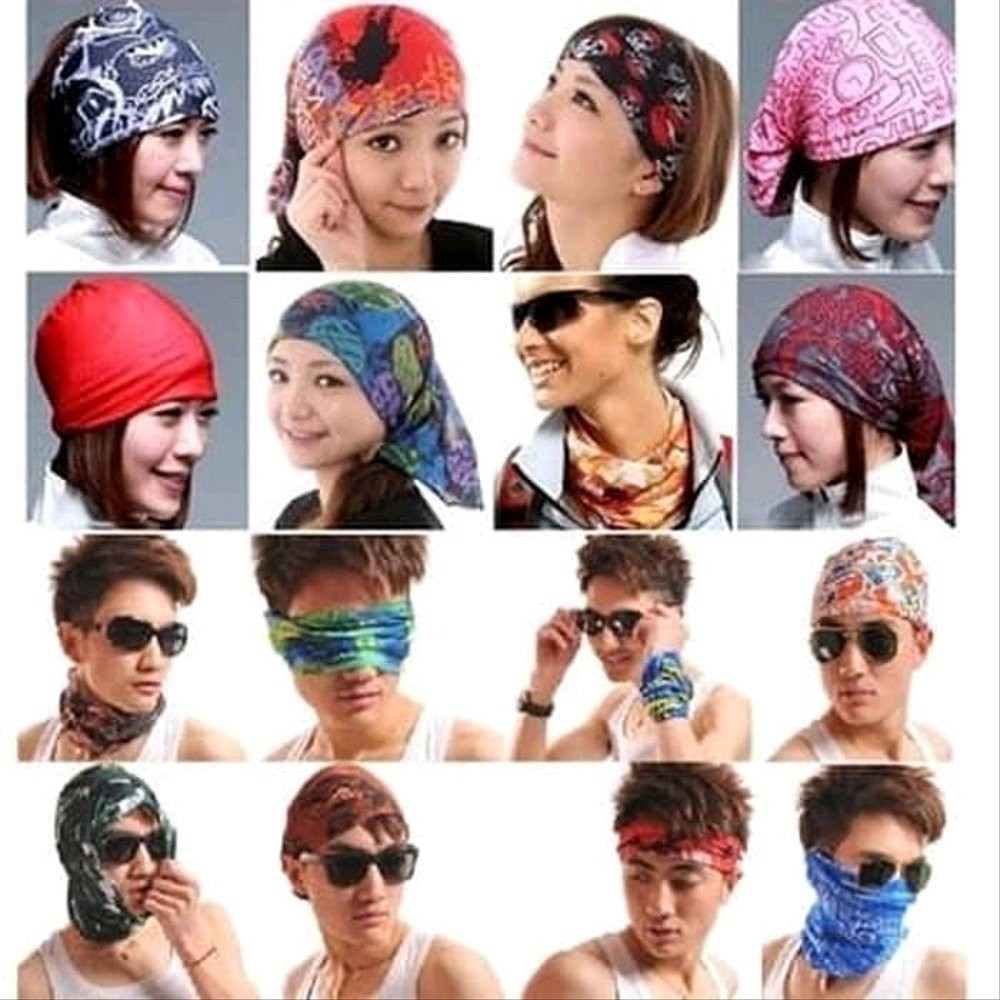 Buff Bandana Multifungsi / Bandana Multifungsi Elastis / Baff Bandana / Syal / Scarf - Random Motif