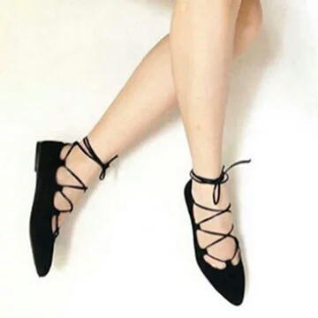 Sepatu wanita flat tali