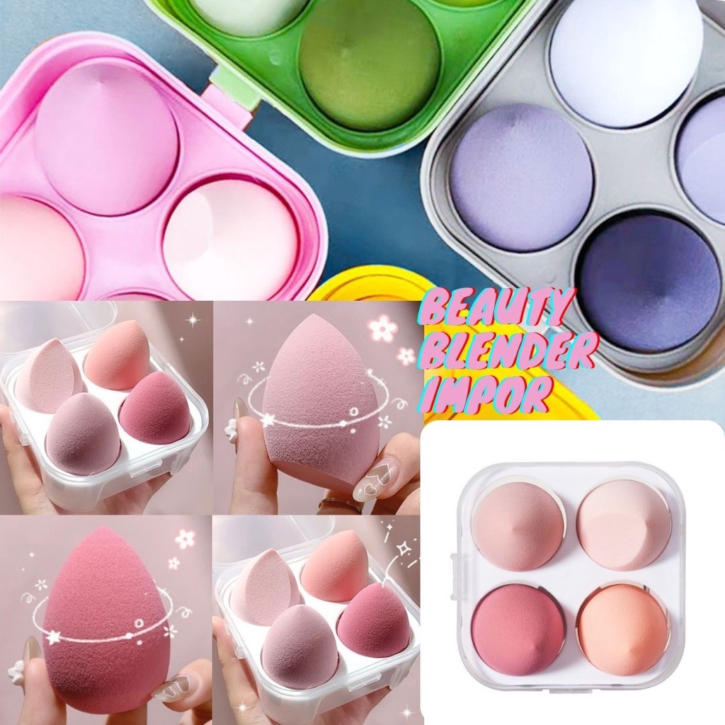 Beauty Blender Sponge / Spon Makeup Foundation / Make Up Tools / 1 box Isi 4