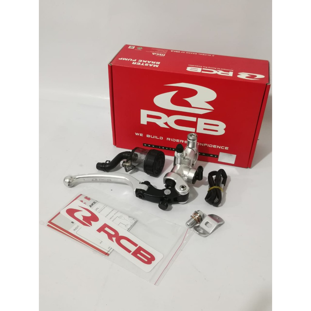 MASTER REM KANAN RCB RACING BOY S1 RADIAL UNIVERSAL SILVER