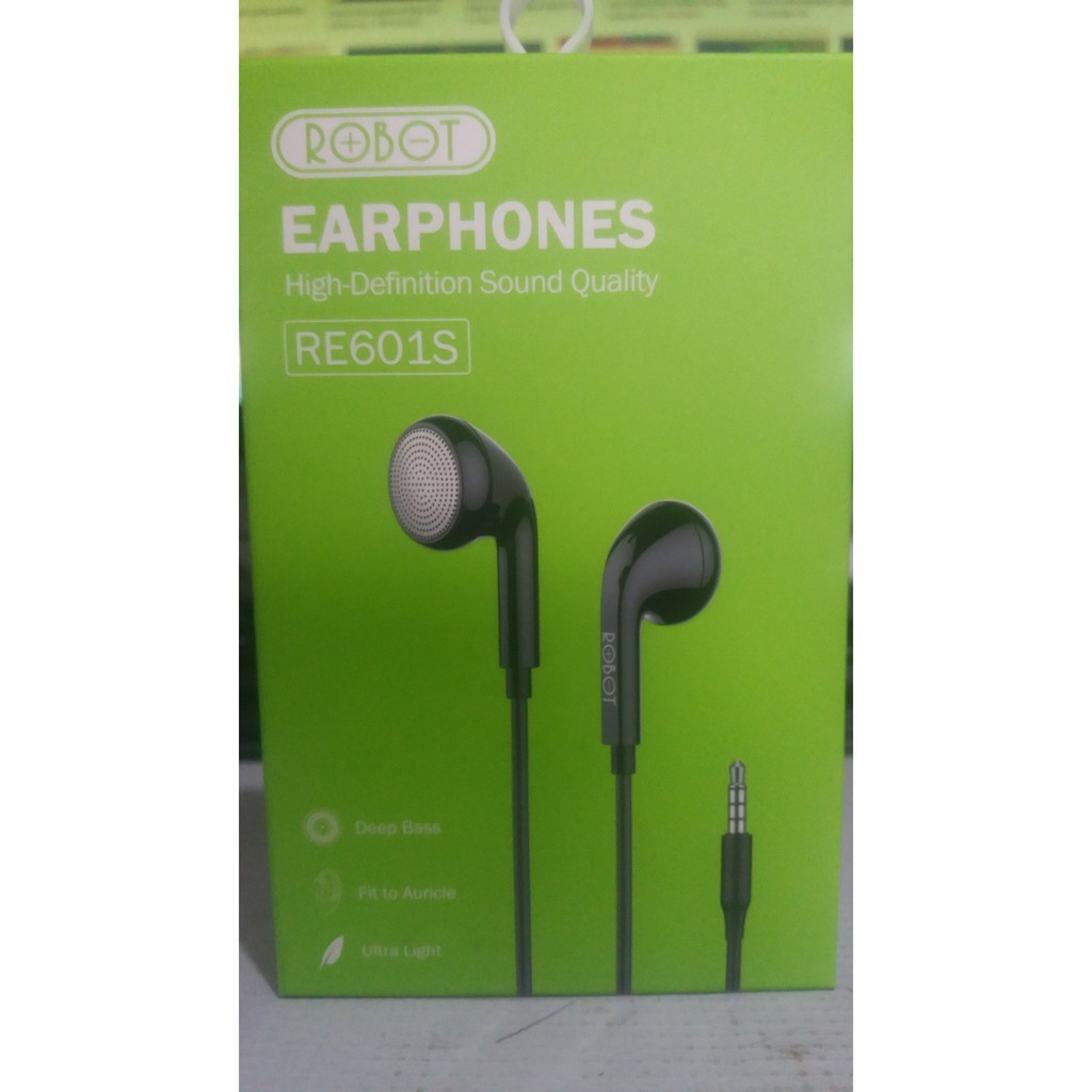 earphone hf headset headphone handsfree ROBOT RE 601S