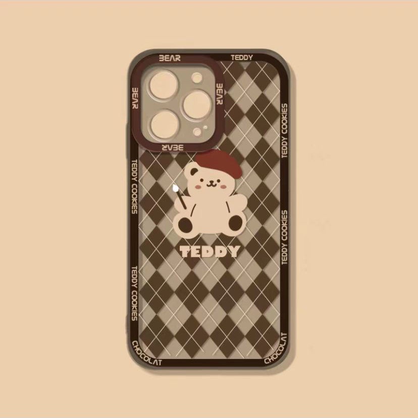 Soft Case Silikon Transparan Motif Beruang Cover IPhone 11 XS XR X 8 7 6S 12 Pro Max