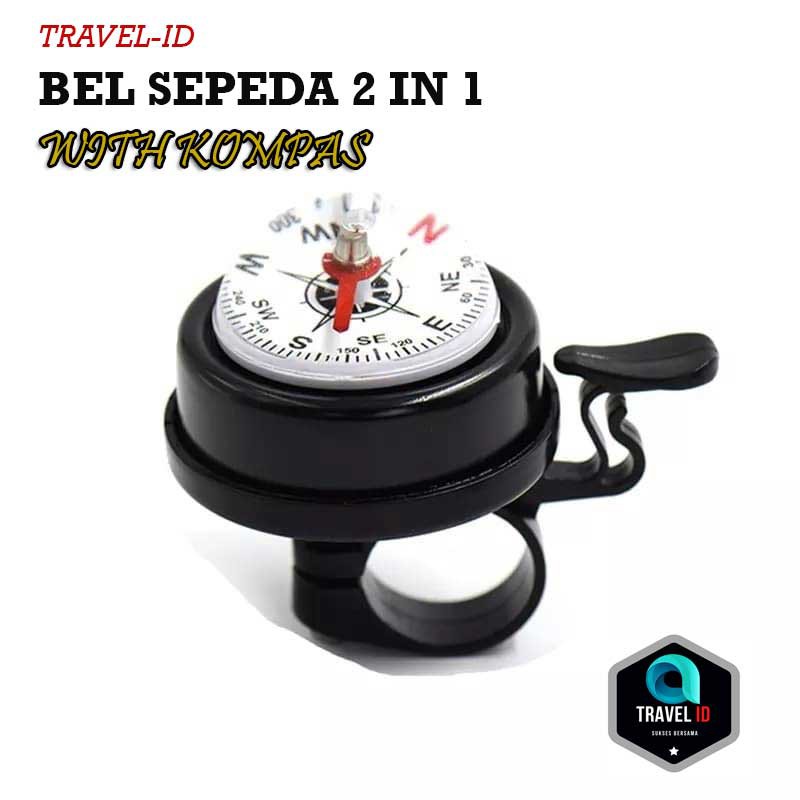 BEL SEPEDA  2 IN 1 - KLAKSON SEPEDA  DENGAN KOMPAS - KOMPAS SEPEDA