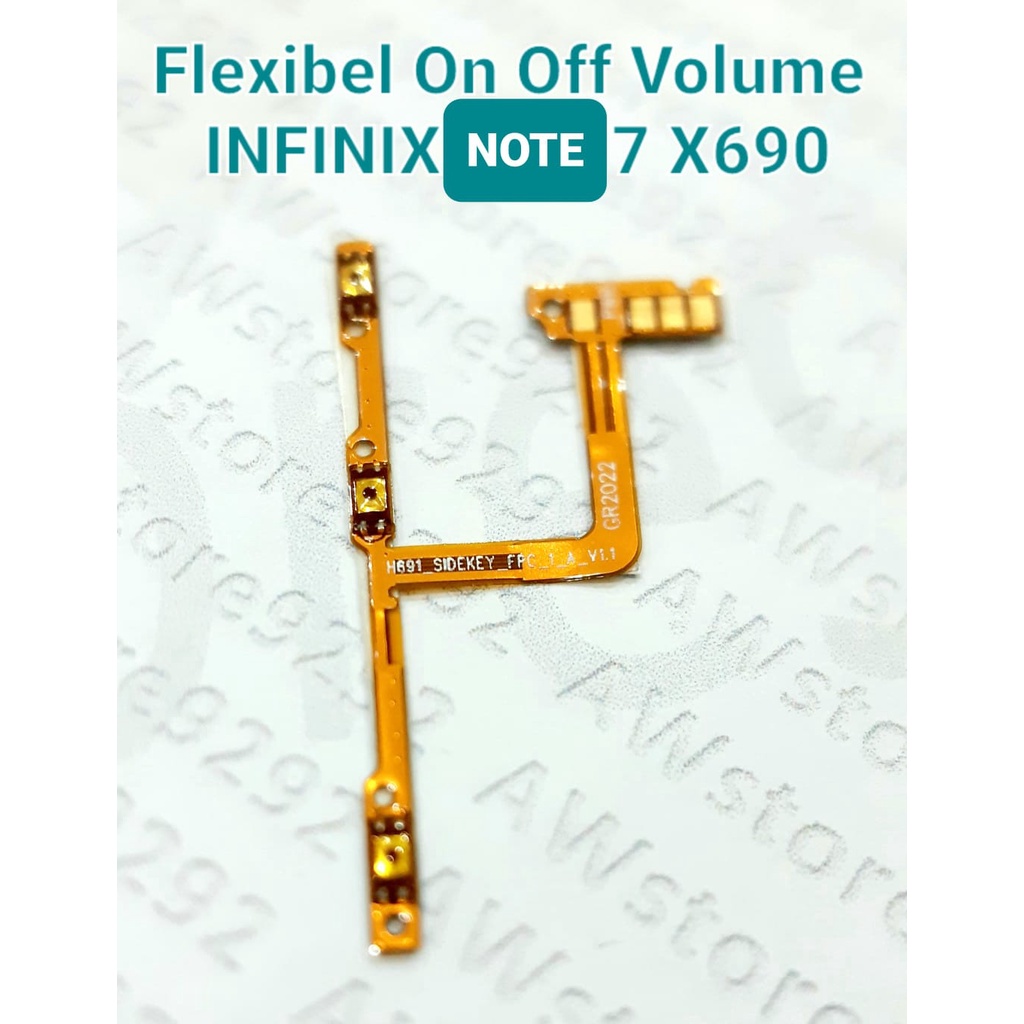 Flex Fleksibel Flexibel Flexible Power On Off Volume INFINIX NOTE 7 X690