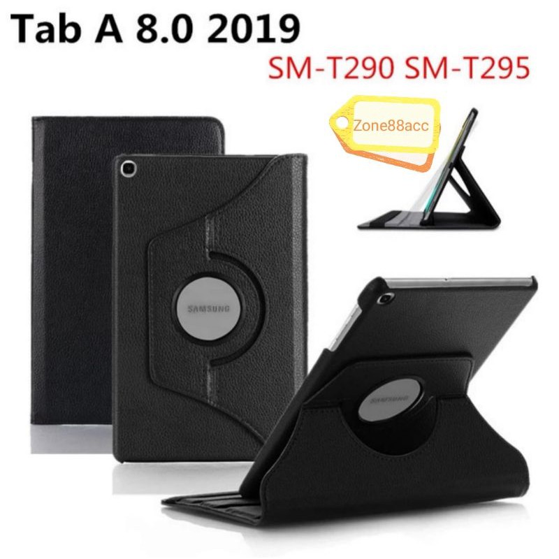 SAMSUNG GALAXY TAB A8 2019 T290 T295 Rotary Sarung Leather Folio Flip Book Cover Case Casing