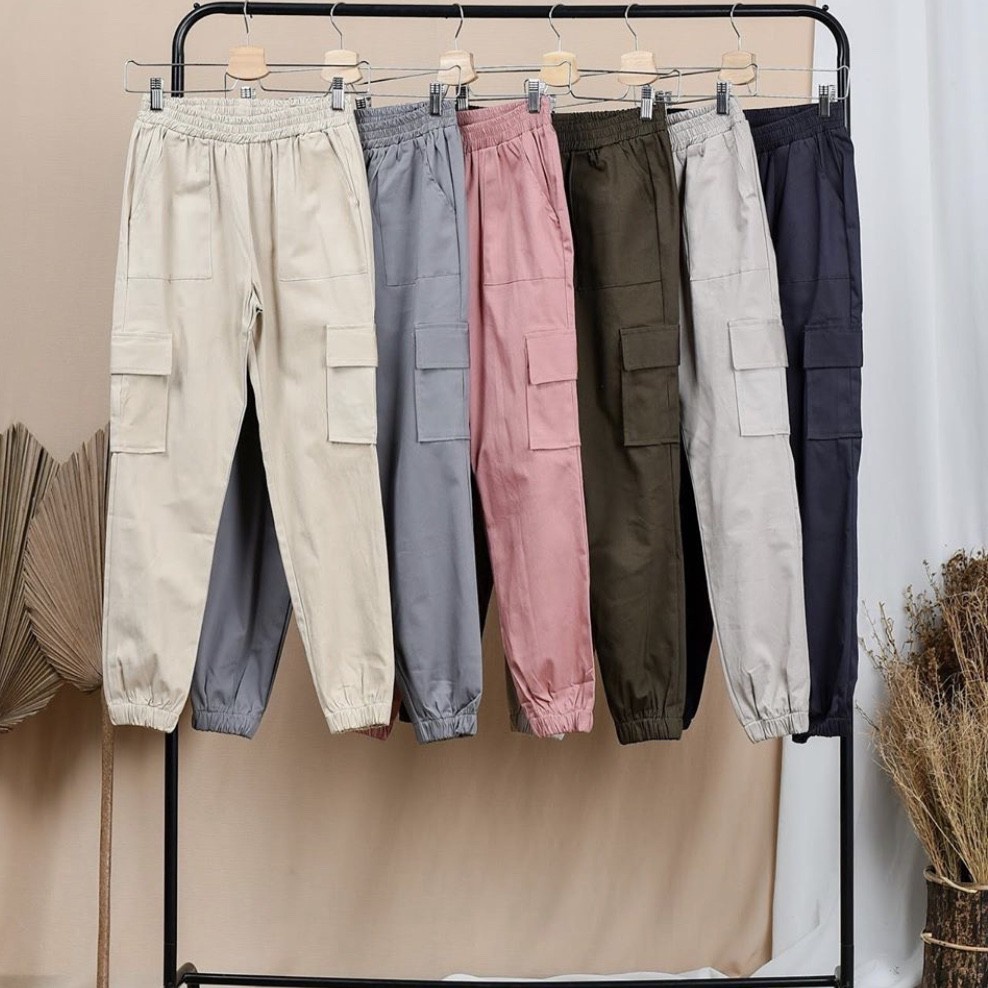 Celana baggy pants cargo wanita terbaru