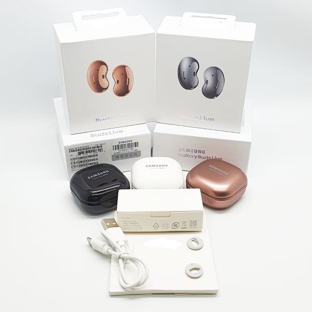 Headset Bluetooth Buds Live R180 Ori Super Clone 1 : 1 Wireless Charging Case