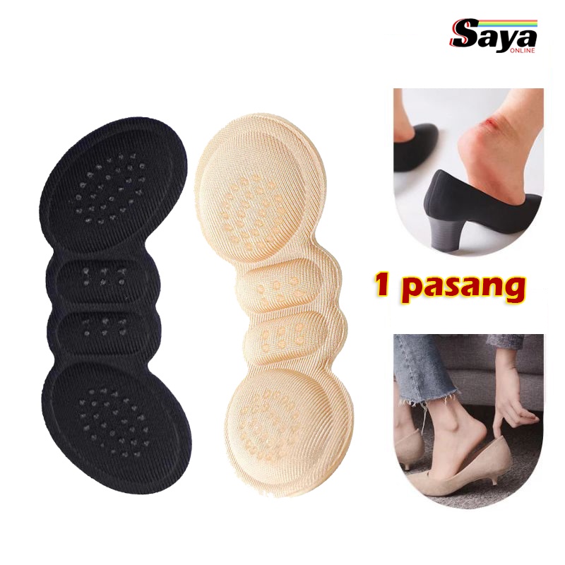 Bantalan Pelindung Tumit Anti Lecet, Insole tambahan, Sepatu Kebesaran, Sol Tumit, 1 Pasang