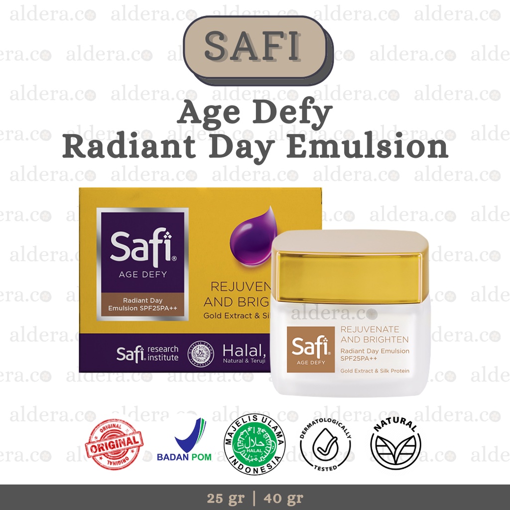 SAFI Age Defy Radiant Day Emulsion SPF 25 PA++ — Safi Age Defy Anti Aging Day Cream