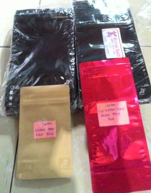 Standing Pouch Super Alumunium Foil Depan Belakang 250 Gram 13x20