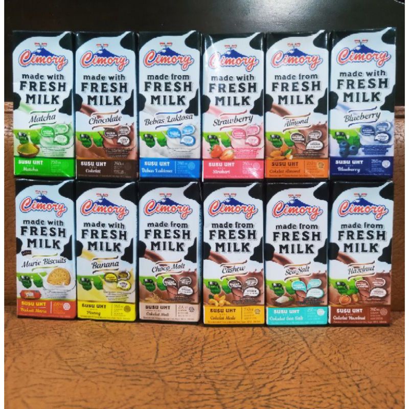 

Susu Cimory UHT 250ml Fresh Milk/Susu kotak 250ml