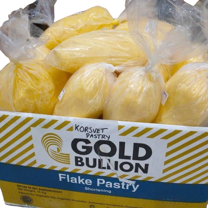 

Korsvet / Corsvet / Puff Shortening / Mentega Pastri / Flake Pastry Gold Bullion 250 gr