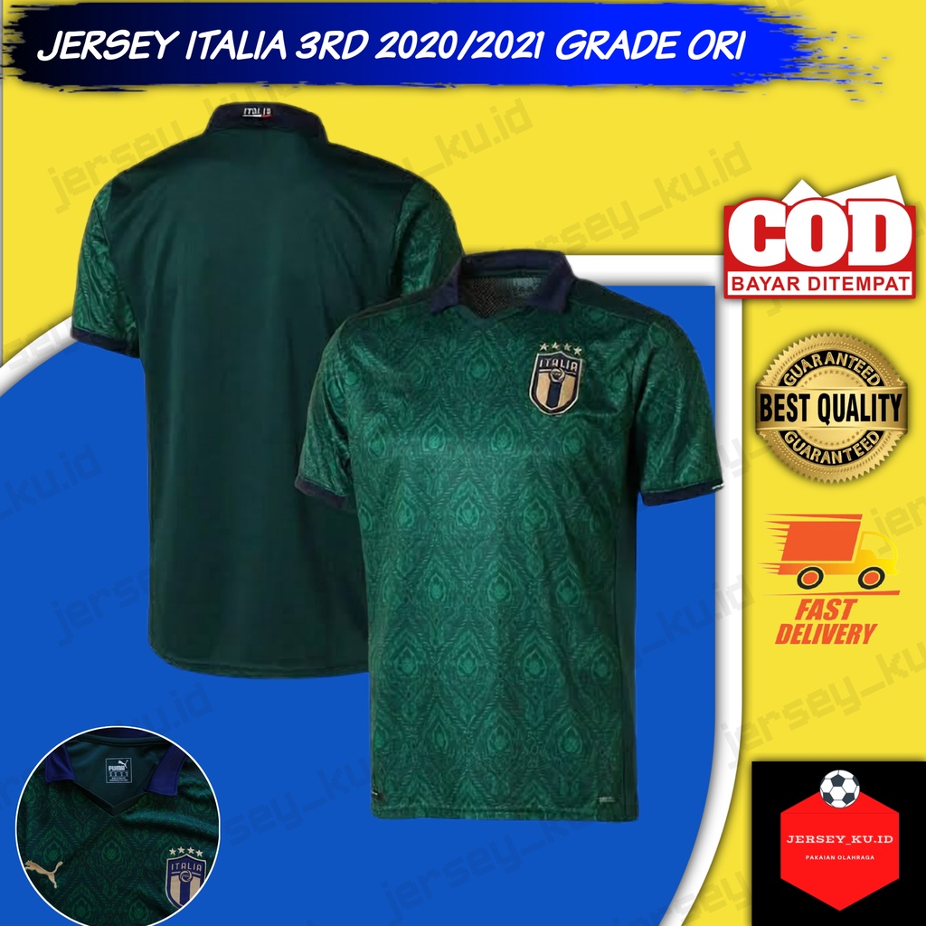 Jersey Timnas Italia 2021 Grade Ori/Baju Bola Italia Home 2021 GO/Jersey Italia Euro 2021 Home GO