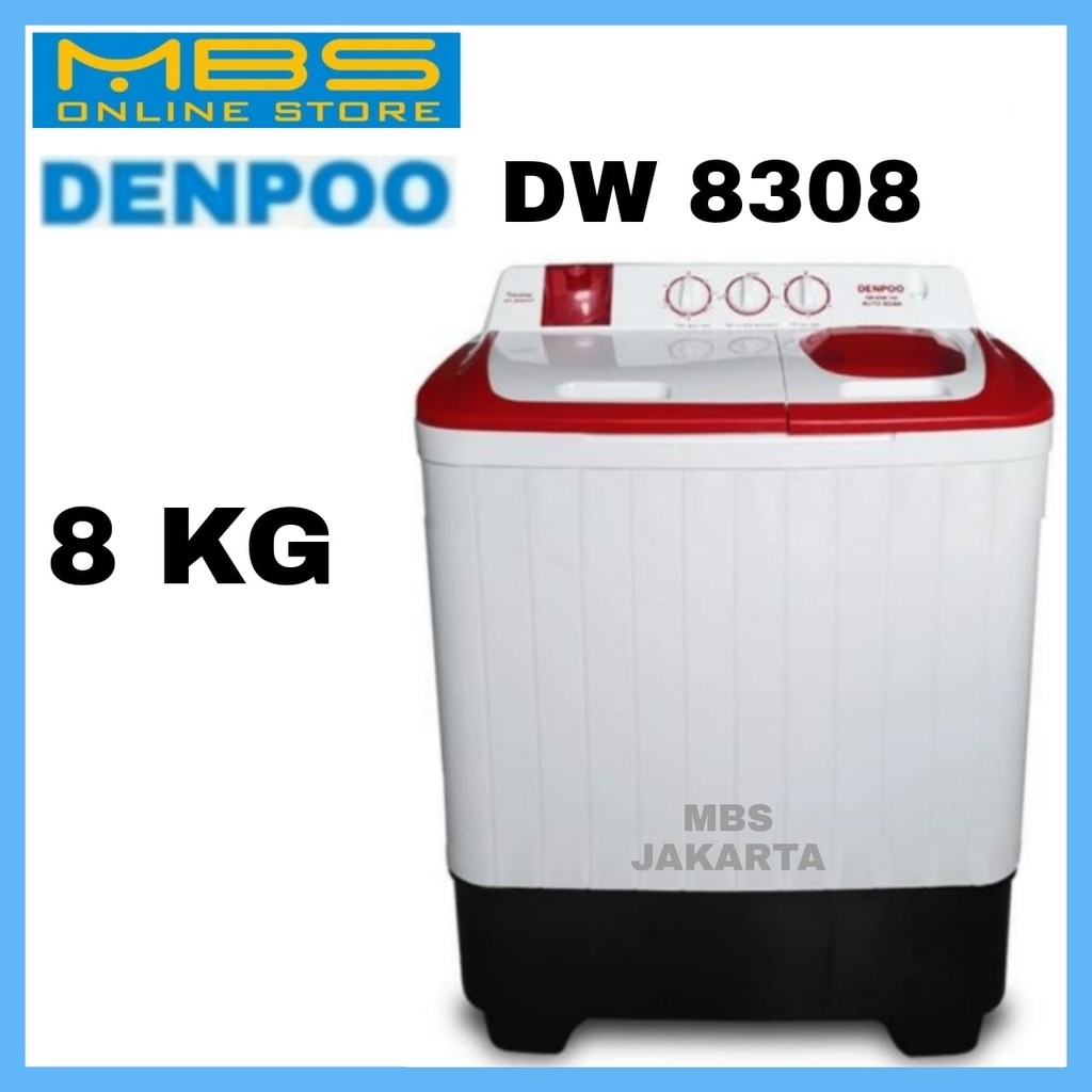 Mesin Cuci 2 Tabung Denpoo DW 8308