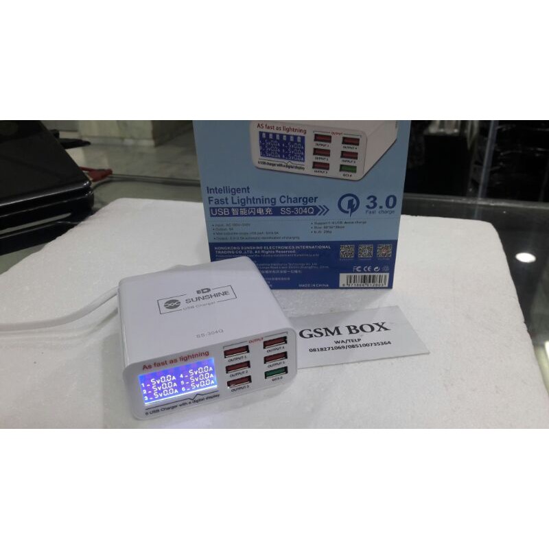 Usb Charger 6 Lubang SS-304Q