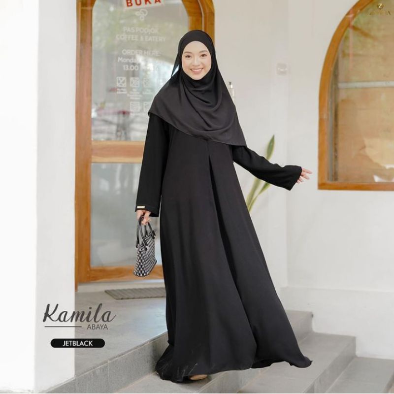 Abaya Simpel Polos Kamila Abaya by Zayena Abaya LD 120