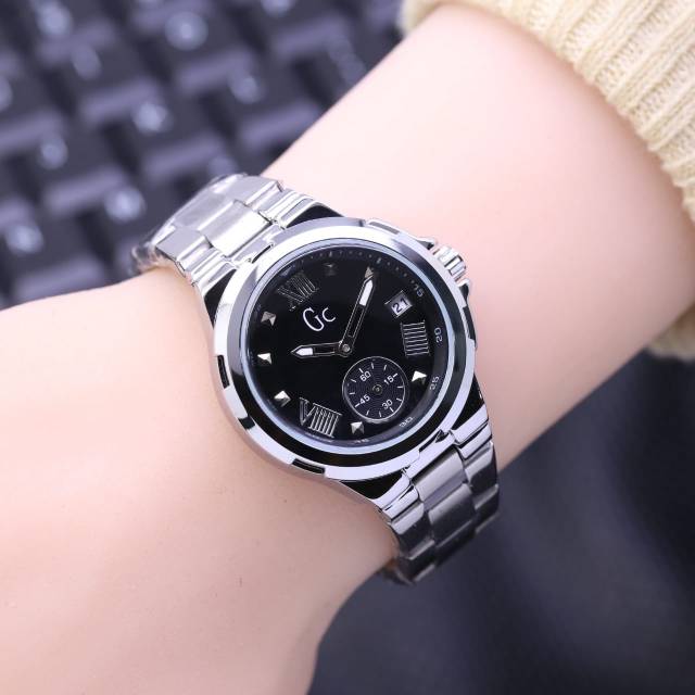 Jam Tangan Wanita Gc Detik Bawah Super Mewah Dan Elegan - Jam Tangan Gc Detik Bawah - Gc Silver