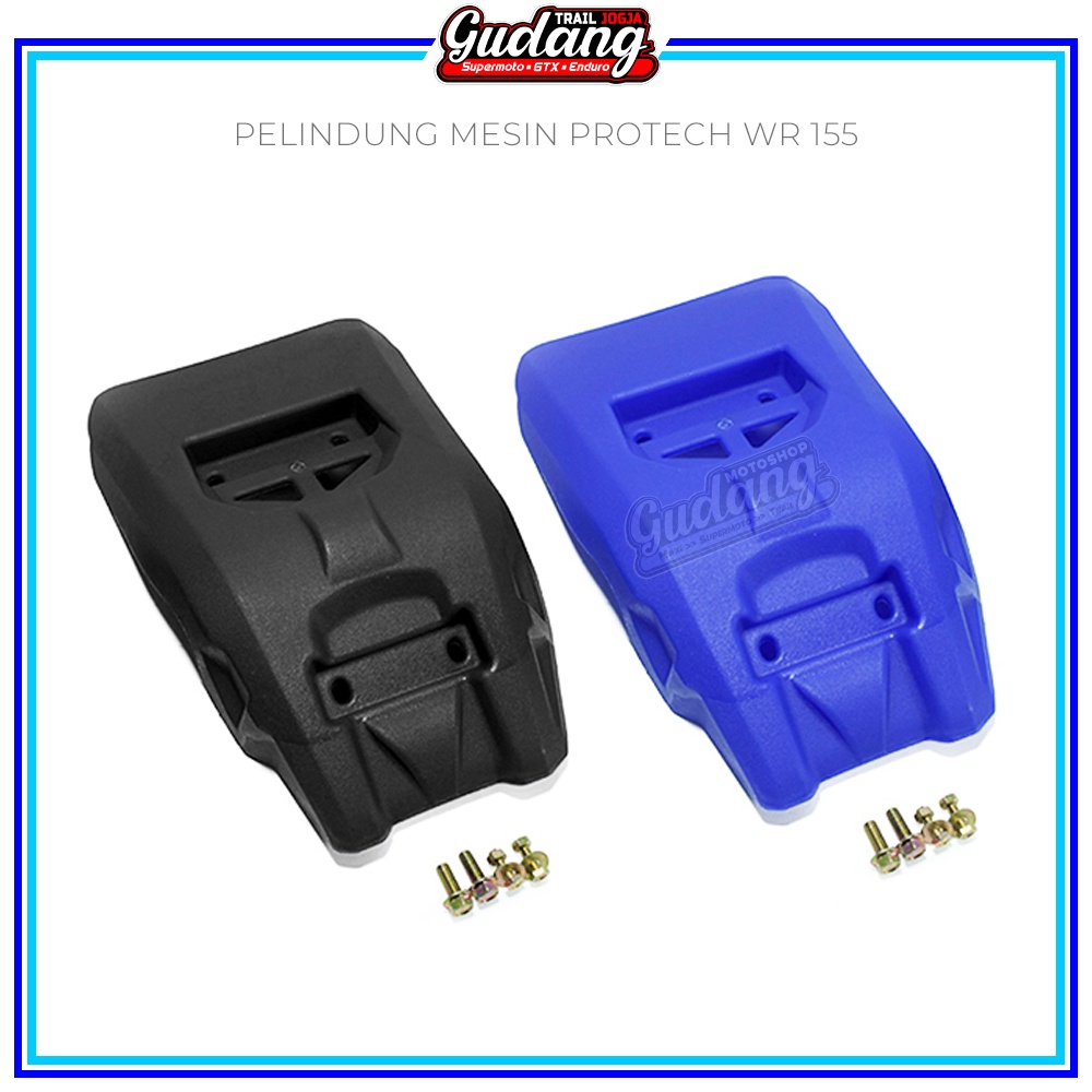 Cover Tutup Pelindung Mesin Plus Blok PROTECH WR 155 Biru Hitam