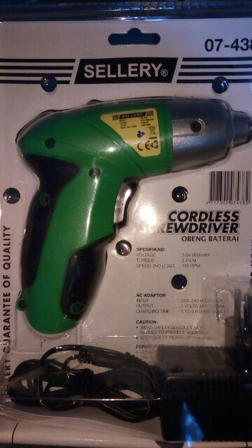 Bor Charger Tanpa Kabel / Cordless Screwdriver Sellery