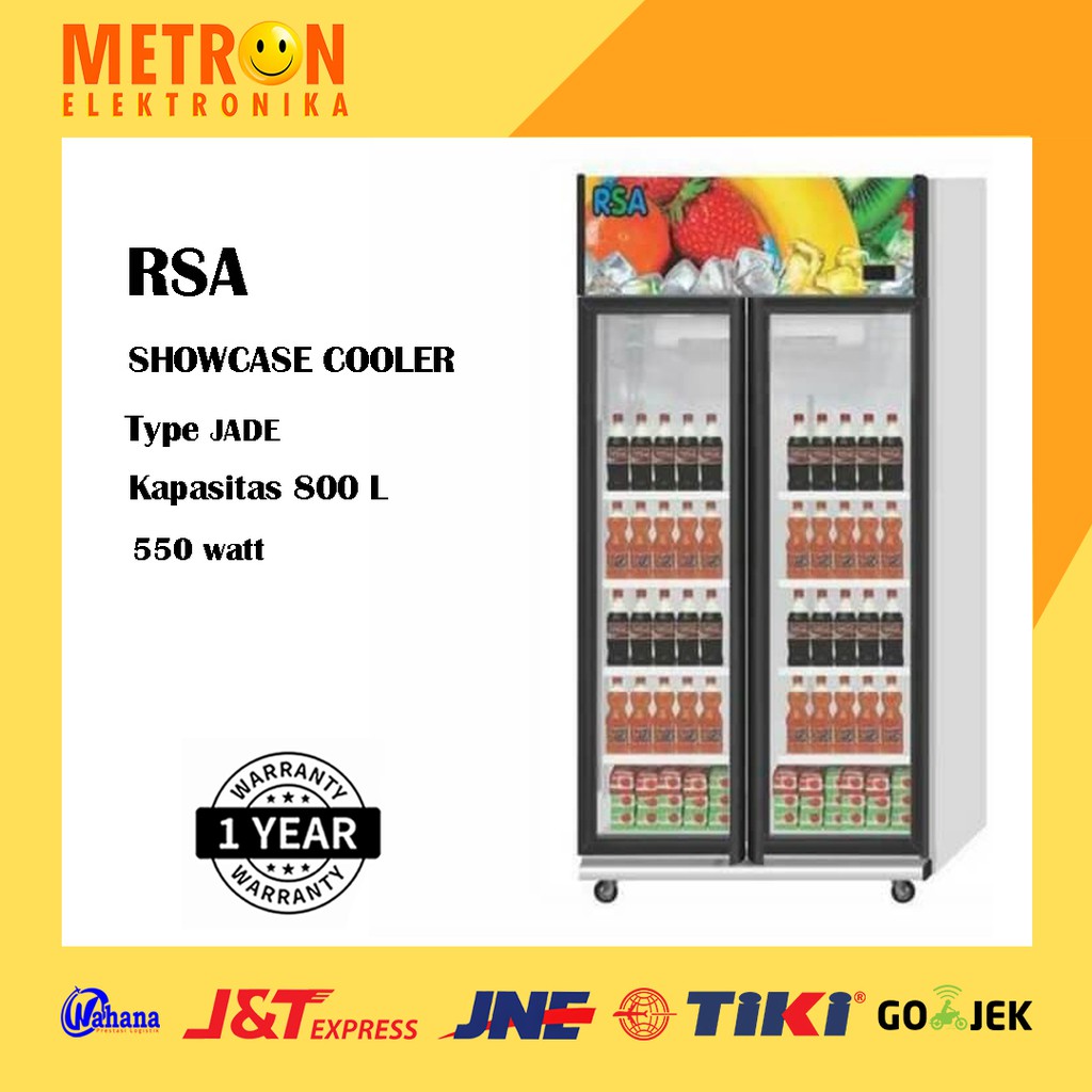 RSA JADE SHOWCASE COOLER 800 LITER 550 WATT