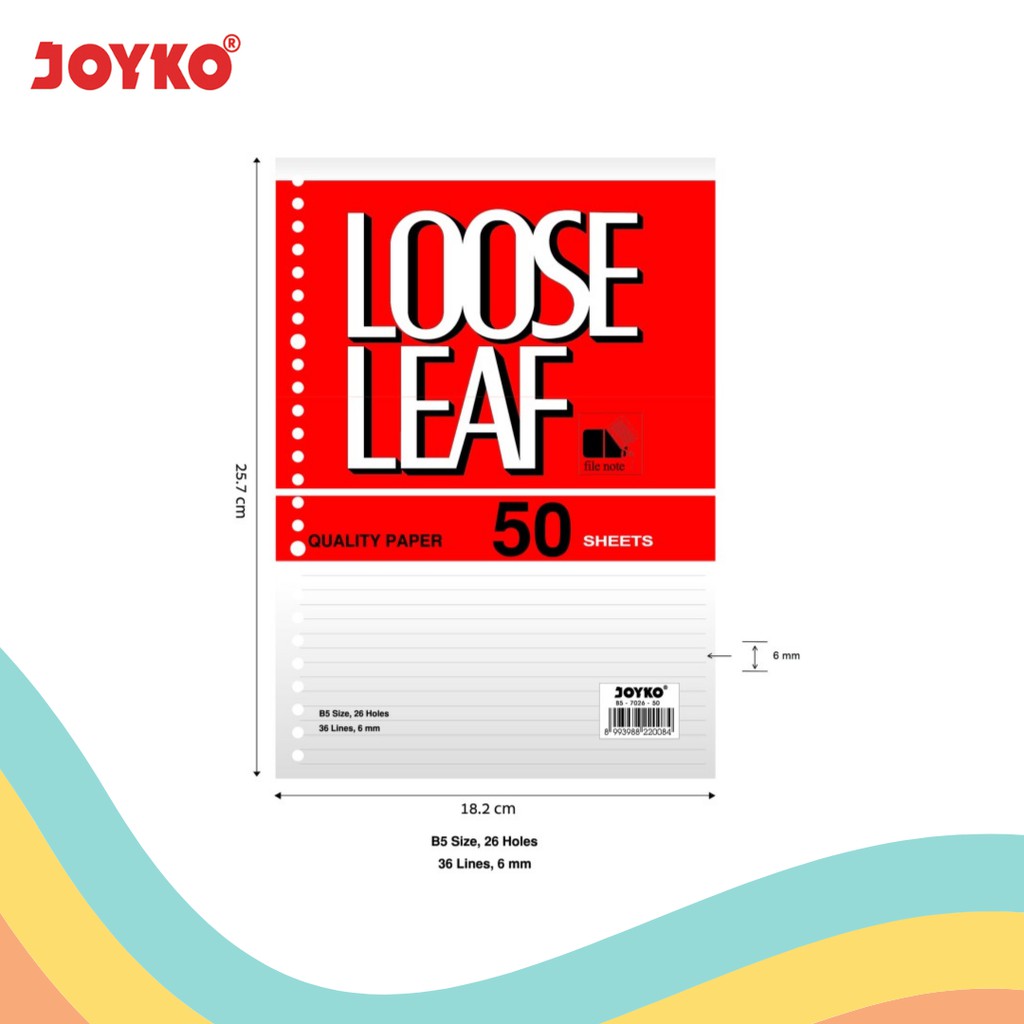 

LOOSE LEAF JOYKO B5-50 (1 PACK)