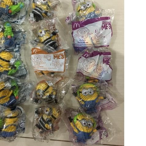 Minion 2 Happy Meal McDonald 2022 Despicable Me 3 Ori segel Minion Tray Mcdonald