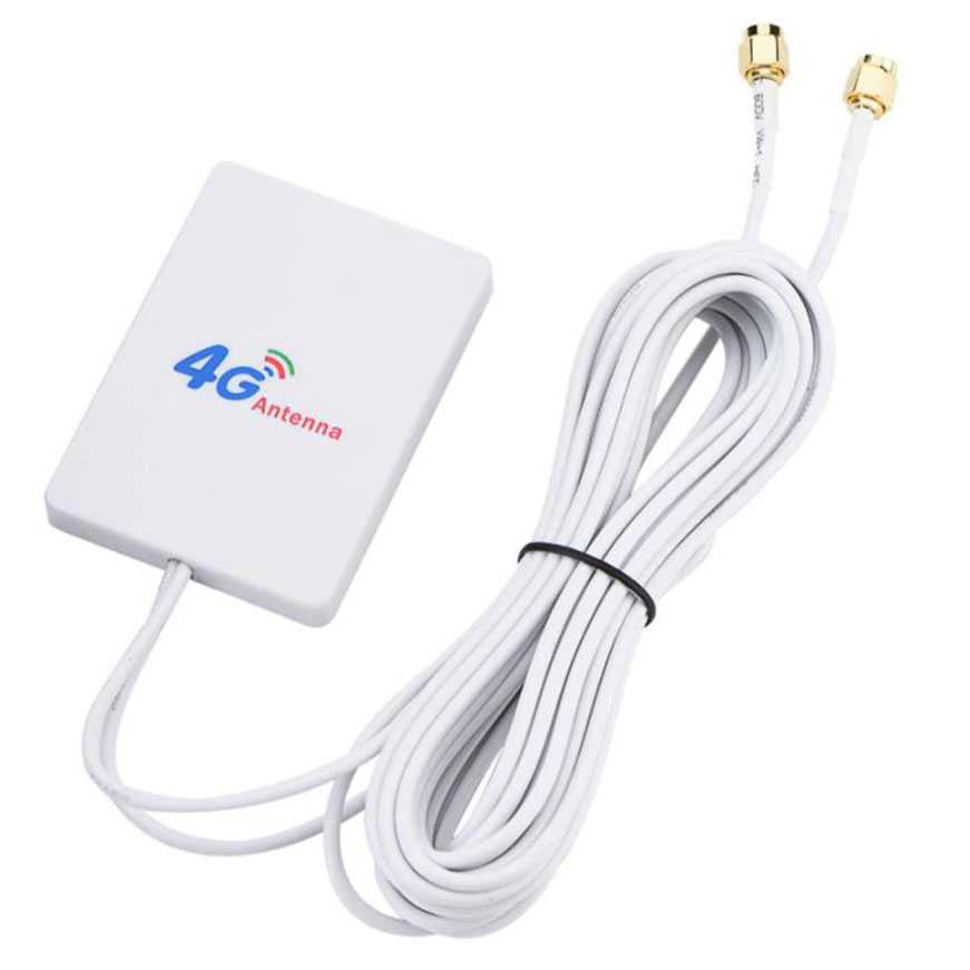 Antena Eksternal 3G 4G LTE 28dBi SMA Connector 3 Meter Cable / Alat Memperkuat Sinyal Wifi 4G LTE / Antena Signal Booster Modem Wifi Waivi/ Antena Eksternal Modem 3G 4G Huawei Bolt Zte / Router Wifi Booster Kabel Konektor/ Antena Super Signal Boster Murah