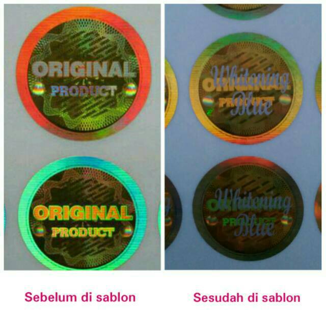 STIKER HOLOGRAM  SEGEL DI CETAK SABLON  Shopee Indonesia