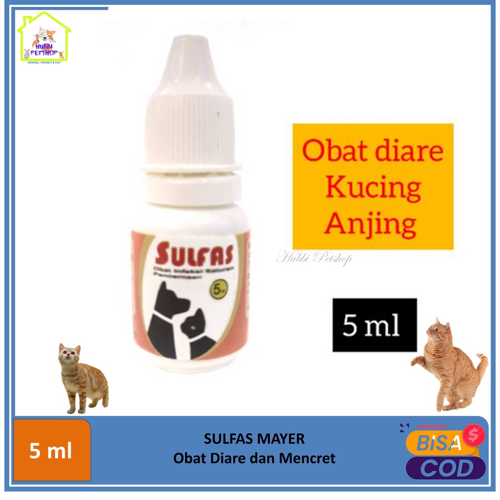 SULFAS OBAT DIARE KUCING ANJING / OBAT MENCRET KUCING ANJING / MEYER / TALI MAS