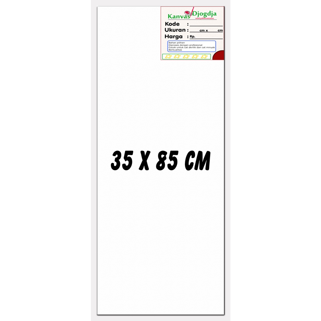 

Kanvas span standar ukuran 35 cm x 85 cm