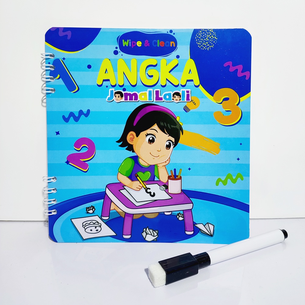 Wipe Clean Angka Bersama Jamal Laeli - Buku Jamal Laeli