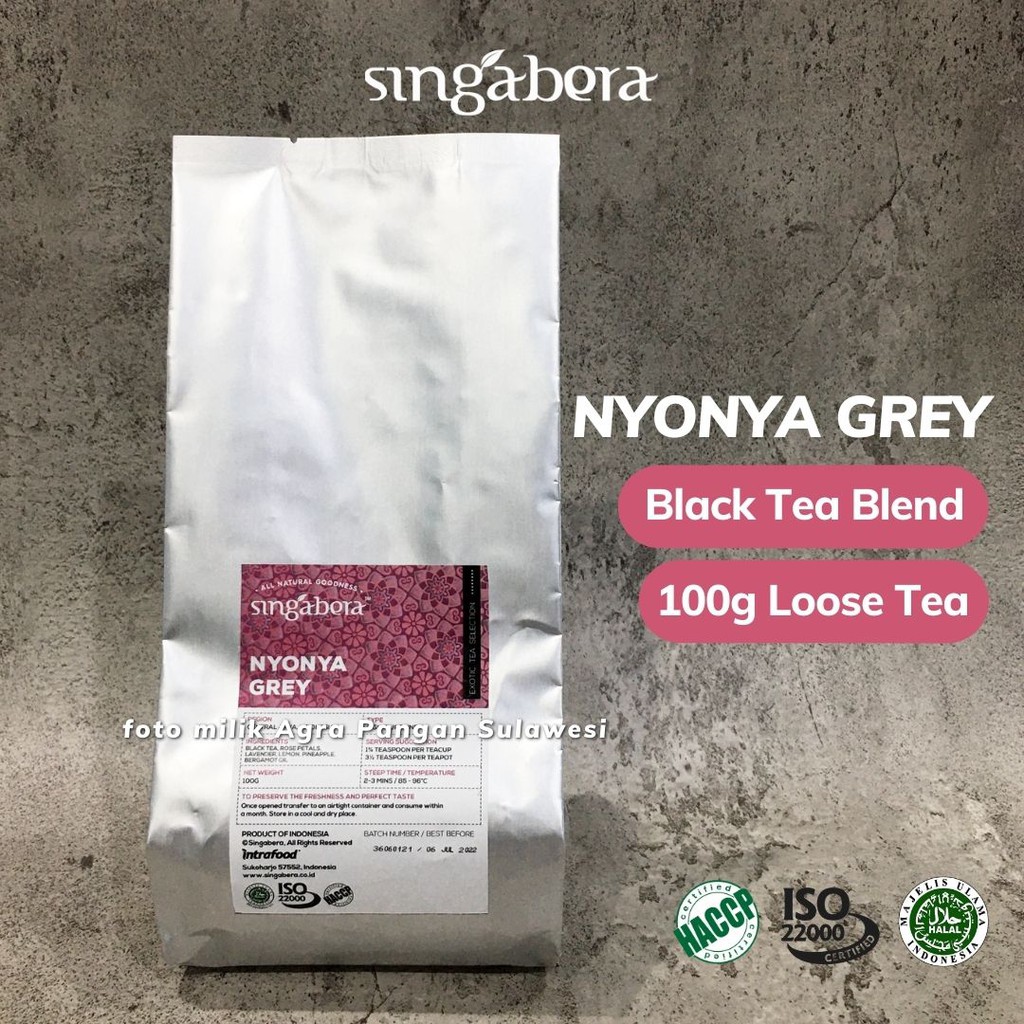 

Black Tea Blend Singabera Nyonya Grey Premium Artisan Cafe Resto Hotel Teh Hitam Campuran Earl Grey