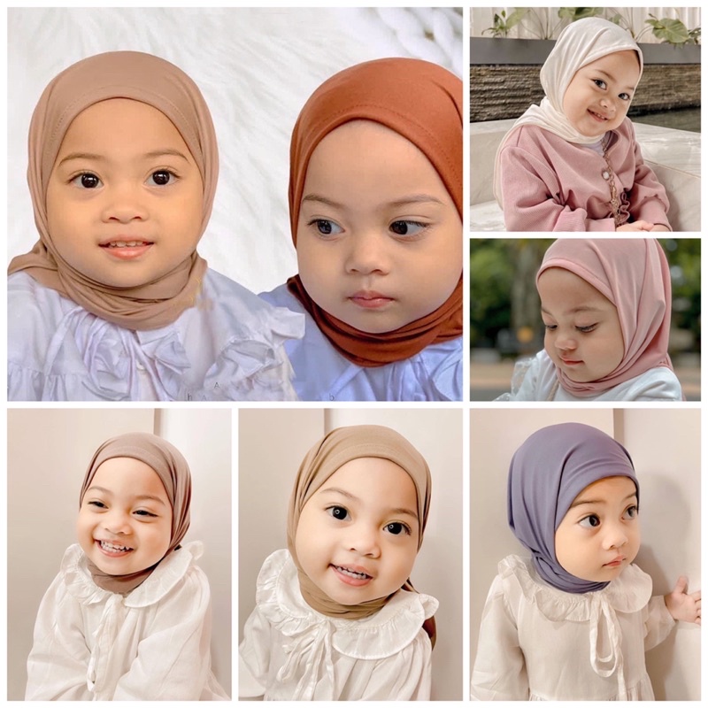 hijab instan anak spandek jersey premium CAMILA segitiga instan anak