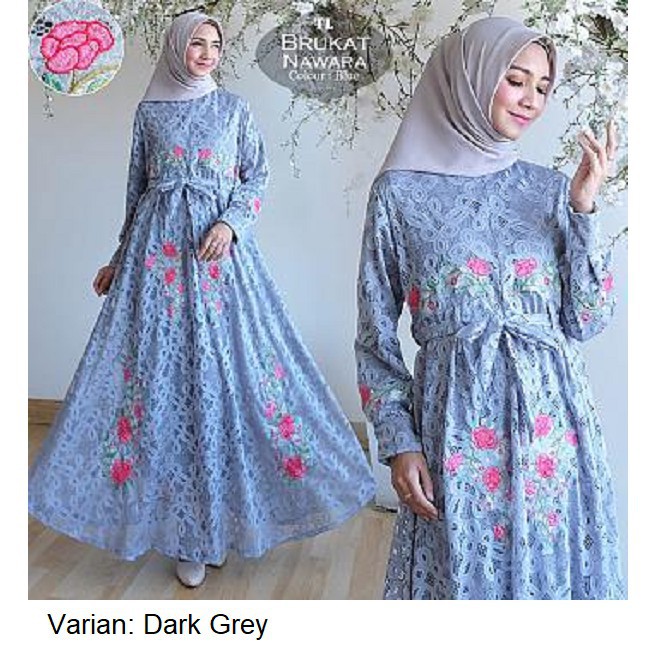baju gamis  - MAXI BRUKAT NAWARA