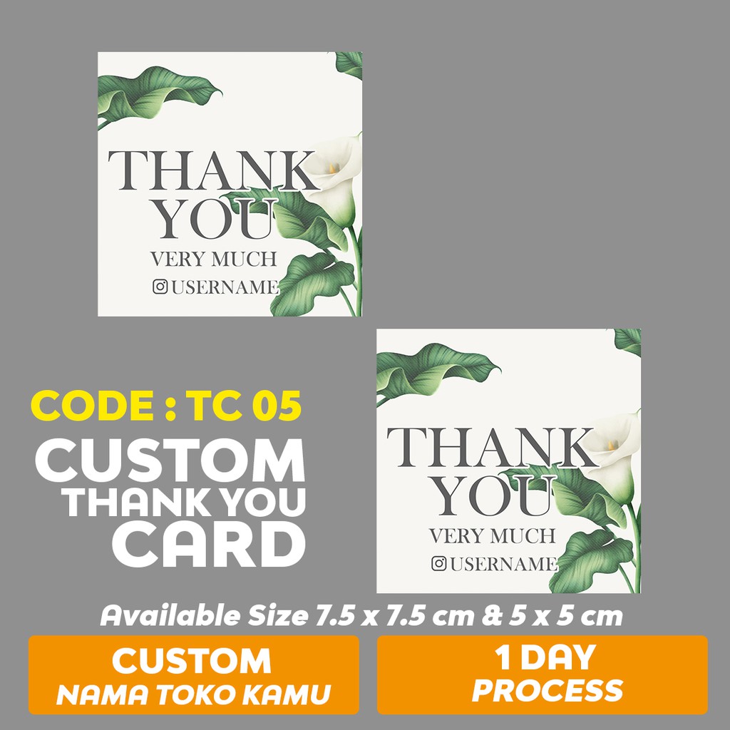 

54PCS THANK YOU CARD TC 05