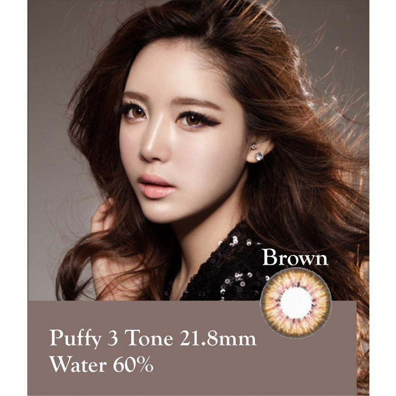 Softlens Baby Color Puffy 3 Tones Brown