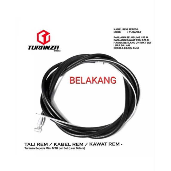 Kabel Kawat Rem Sepeda Cable Housing Outer Inner Brake Federal Mini BMX City Bike MTB Lipat Folding Bike