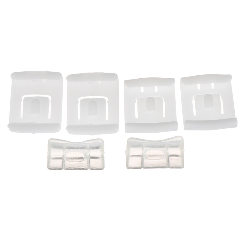 {LUCKID}6pcs siut Seat buckle Clip Runner Guide 435881203A C10 For GOLF MK1 MK2 MK3