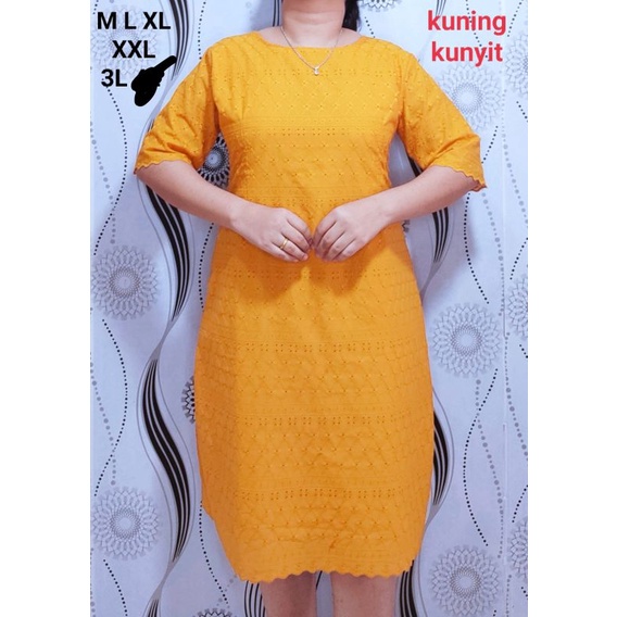 Dress Katun Bolong jumbo
