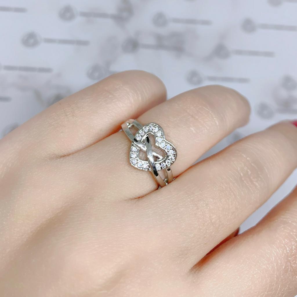 Cincin Xuping Fashion Wanita Motif Permata Ring Love Perhiasan Wanita *07