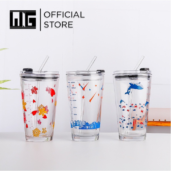 Jual Wng Tumbler Gelas Kaca Bonus Sedotan Kaca Ml Glass Cup Bpa Free Shopee Indonesia