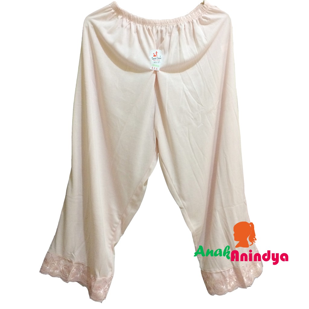 CELANA KULOT LONGDRESS WANITA MERK  SWEET LOVE | INNER PANTS | HANDROK | ANDROK